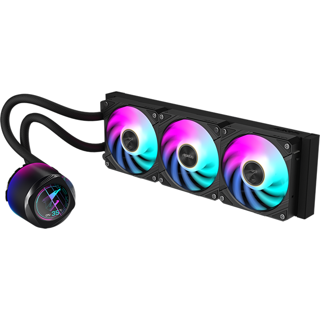 Gigabyte AORUS WATERFORCE X II 360 All-in-One 360mm Liquid CPU Cooler in Black